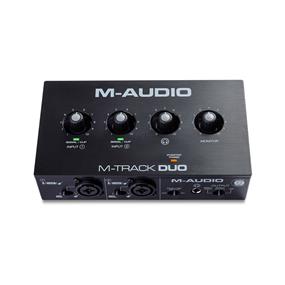 M-AUDIO M-Track Duo 48-KHz, 2-channel USB Audio Interface with 2 Combo Inputs with Crystal Preamps, and Phantom Power(Open Box)