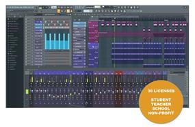 IMAGE LINE FL Studio 2024 Signature Bundle Educational 30-seat License - School email required for Activation, Digital Download only (including Lifetime Free Updates)  – E-License will be emailed