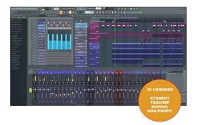 IMAGE LINE FL Studio 2024 Signature Bundle Educational 35-seat License - School email required for Activation, Digital Download only (including Lifetime Free Updates)  – E-License will be emailed