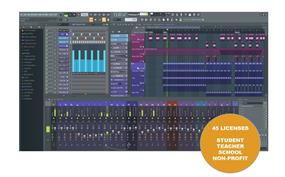 IMAGE LINE FL Studio 2024 Signature Bundle Educational 45-seat License - School email required for Activation, Digital Download only (including Lifetime Free Updates)  – E-License will be emailed