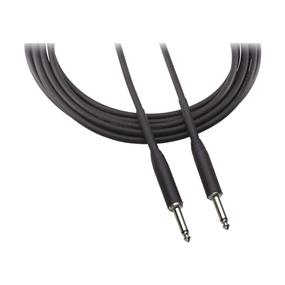 AUDIO TECHNICA AT8390-1 1/4" Male to 1/4" Male Instrument Cable - 1'