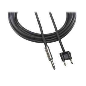 AUDIO TECHNICA AT690 Series 1/4" Male to Dual Banana Speaker Cable (14-Gauge) - 10'