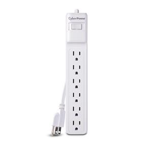 CYBERPOWER  B602RC1 Essential Surge Protectors 500 joules with 6 outlets and a power cord (2 ft.)