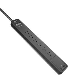 APC PE6U2 SurgeArrest 6-Outlets Surge Protector - 1080-Joules (PE6U2) - 2 USB Charging Ports, 6-feet Cord(Open Box)