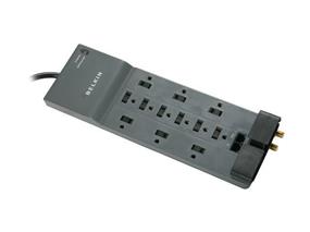 Belkin Surge Protector - 12-outlets 4156 Joules 10-ft Cord Black with Phone/Ethernet Protection (BE112234-10)(Open Box)