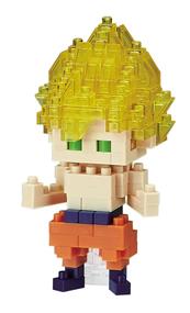 Nanoblock Character Collection Series, Son Goku Super Saiyan 'Dragon Ball Z' | Building Blocks | Fit & Snap By Hand!