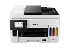 Canon MAXIFY GX6021 Wireless MegaTank Small Office All-in-One Printer, Set of Ink Bottles (GI26: BK, C, M, Y), Documentation,Power Cord