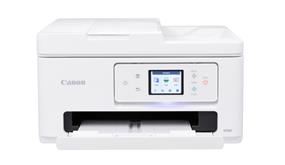 Canon PIXMA TR7820 Wireless Home Office All-InOne Printer (White), Printer / Copier / Scanner, Print/Copy resolution up to 1200 x 1200 dpi, Scanning resolution:1200 x 2400 dpi (Optical), ADF, Inks PG-285/CL-286, Hi-Speed USB, 802.11 b/g/n, Win/Mac