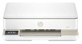 HP Envy 6155e Wireless 3-in-1 Color Inkjet Printer, White, Print/Scan/Copy Multifunction, Print speed up to 10 ppm (Black) / 7 ppm (Color), Print resolution up to 4800x1200 dpi, Automatic 2-side print, Color scan to PDF/Email, Monthly duty cycle up to 1000 pages, 100-sheet input tray, Mobile print, WiFi/USB, HP 68 black/HP 68 tri-color ink, Win/Mac