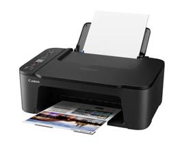 Canon PIXMA TS3720 Wireless 3-in-1 Color Inkjet Printer, Black, Print/Scan/Copy, Print Speed 7.7 ppm (Black) / 4.0 ppm (Color), Print Resolution 4800x1200 dpi, 60-sheet Capacity, Borderless Print, Monthly Duty Cycle Up To 1000 Pages, Auto Scan, 1.5" LCD Display, WiFi/USB/WiFi Direct, WIn/Mac/Chromebook/Mobile Print