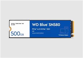 WD (Blue SN580) - Disque électronique PCIe 4.0 NVMe M.2 de 500 Go | lecture : 4000 Mo/s, écriture : 3600 Mo/s(Boîte ouverte)