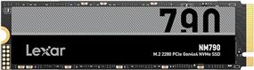 Lexar NM790 1TB M.2 2280 PCIe Gen4x4 NVMe Solid-State Drive, Read 7400MB/s and Write 6500MB/s (LNM790X001T-RNNNG)