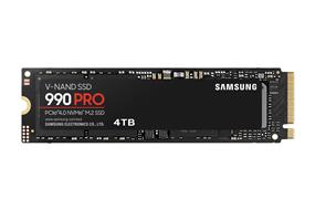 SAMSUNG 990 Pro  4TB M.2 NVMe PCIe 4.0  Solid State Drive, Read:7,500 MB/s, Write6,900 MB/s (MZ-V9P4T0B/AM)