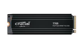 Crucial T705 4TB M.2 PCIe 5.0 NVMe with Heatsink SSD Read: 14100MB/s; Write: 12600MB/s, (CT4000T705SSD5)