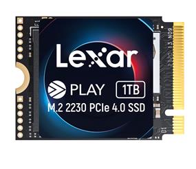 Lexar Play 1TB M.2 2230 PCIe Gen4x4 NVMe Solid-State Drive, Read 5250MB/s and Write 4700MB/s (LNMPLAY001T-RNNNG)(Open Box)