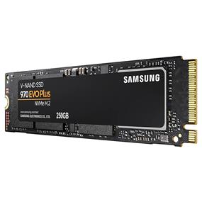 SAMSUNG 970 EVO Plus M.2 NVMe PCI-E 250GB Solid State Drive, Read:3,500 MB/s, Write:3,300 MB/s | (MZ-V7S250B/AM)
