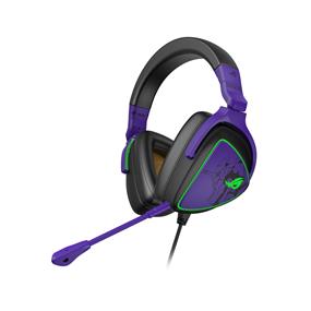 ASUS ROG Delta S EVA Edition Gaming Headset (AI Noise-Canceling Mic, Hi-Res ESS 9281 Quad DAC, RGB Lighting, Lightweight, MQA tech, USB-C, For PC, Mac, PS4, PS5, Switch and Mobile Devices)- Evangelion themed