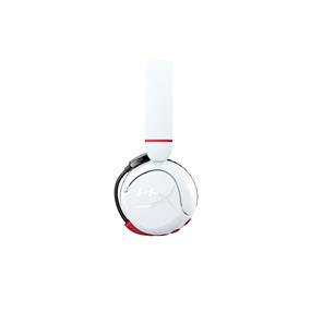 HyperX Cloud Mini – Wireless Headset. Compatible with PC, Chromebook, Nintendo Switch, PlayStation Controllers, Xbox Controllers, Phones, Laptops, Tablets, Volume below 85dB, Immersive Sound, All day battery life, Connectivity: Bluetooth & 3.5mm audio cable, White