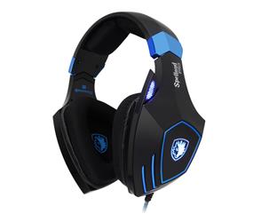 SADES Spellond Pro Gaming Headset, Bongiovi Acoustics DPS, 2 Gaming Audio Modes, Vibration [SA-910PRO](Open Box)