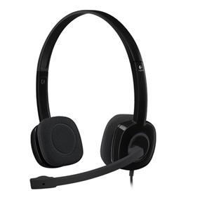 Logitech H151 Stereo Wired Headset Over-the-head - Noise Canceling (981-000587)(Open Box)