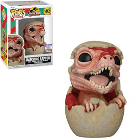 Funko POP! Movies: JURASSIC PARK - Hatching Raptor (EXCLUSIVE 2023 Summer Convention Sticker) (30th Anniversary) (SDCC) (San Diego Comic Con)