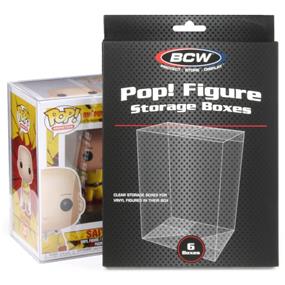 BCW Funko POP! Box Protector (6-PACK) | Crystal Clear Plastic | Archival Safe Material | Fits Regular Sized Funko POP! In Original Box