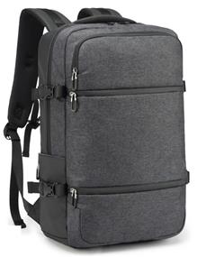 KINGSLONG 15.6" Travel Laptop Backpack with USB Port, Black (KLB180812-BK)