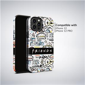 Cybeart's FRIENDS Iphone 12/12 Pro Phone Case offers enhanced grip, impact and shock proof with an additional TPU rubber liner, gloss finish, raised bezel and a limited lifetime warranty.