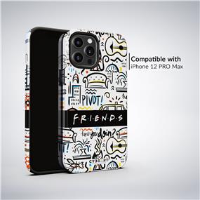 Cybeart's FRIENDS Iphone 12 Pro Max Phone Case offers enhanced grip, impact and shock proof with an additional TPU rubber liner, gloss finish, raised bezel and a limited lifetime warranty.