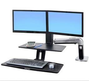 Ergotron WorkFit-A with Suspended Keyboard, Dual