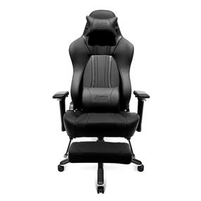iCAN Premium Series Gaming Chair, Leg Rest, PU leather, 4D Armrest, 65mm PU Caster, Black(Open Box)