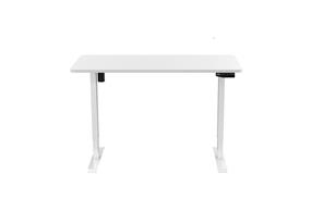 iCAN 19.7"/500mm Single Motor Height Adjustable 735mm-1235mm Electric Sit-Stand Desk-Top Table Included with HS01B-1 Control Pad - White (ET114-1407-CA19)(Open Box)