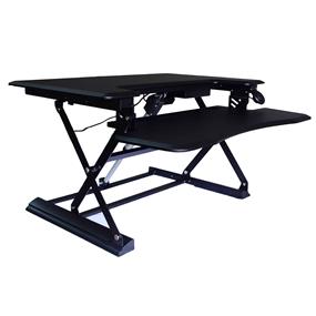 iCAN Electric Sit-Stand Desk, Black, 36-in, HDF (SDE90)(Open Box)