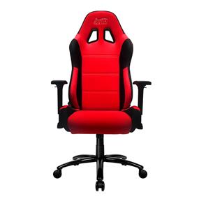 iCAN E-Series Gaming Chair, Fabric cover, 3D Armrest, 65mm PU Caster, Black & Red