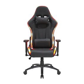 iCAN Racing Series Gaming Chair,  RGB Light, PU leather, 3D Armrest, 60mm PU caster, Black(Open Box)