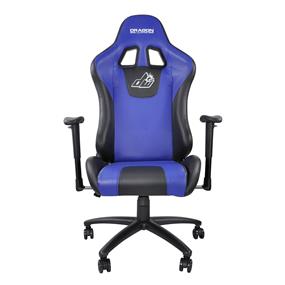 DragonWar Ergonomic Racing Chair, PU leather, 2D Armrest, 60mm PU Caster, Blue