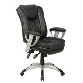 TygerClaw Executive High Back Office Chair With Padded Arms w/3 adjustment