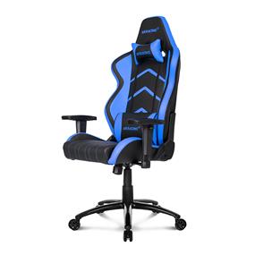 AKRacing Player Series Gaming Chair, PU Leather, 1D Armrest, 60mm PU Caster, Black & Blue(Open Box)