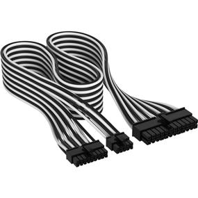CORSAIR Premium Individually Sleeved DC Cable Starter Kit, Type 5 (Generation 5), BLACK/WHITE