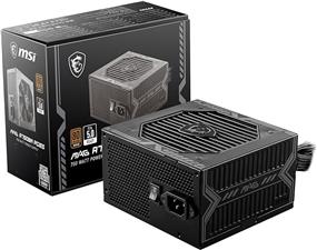 MSI MAG A750BN PCIE5, 750W ATX 80+ Bronze Certified, Non-Modular, Black Cables, 5 Year Warranty