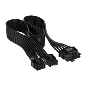 Câble d'alimentation CORSAIR 12+4 pins PCIe de 5e gén, Type-4, 600 W 12VHPWR, plat, noir(Boîte ouverte)