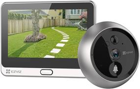 Ezviz DP2C Wire-Free Peephole Doorbell with Live Display, 1080p resolution, 155° Ultra-wide-angle View, PIR Motion Detection, Live view & Two-Way Talk, 4.3 inch screen