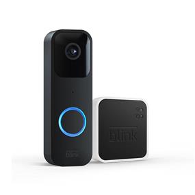 Blink Video Doorbell + Sync Module 2 Two-way audio, HD video, motion and chime app alerts and Alexa enabled — wired or wire-free (Black)