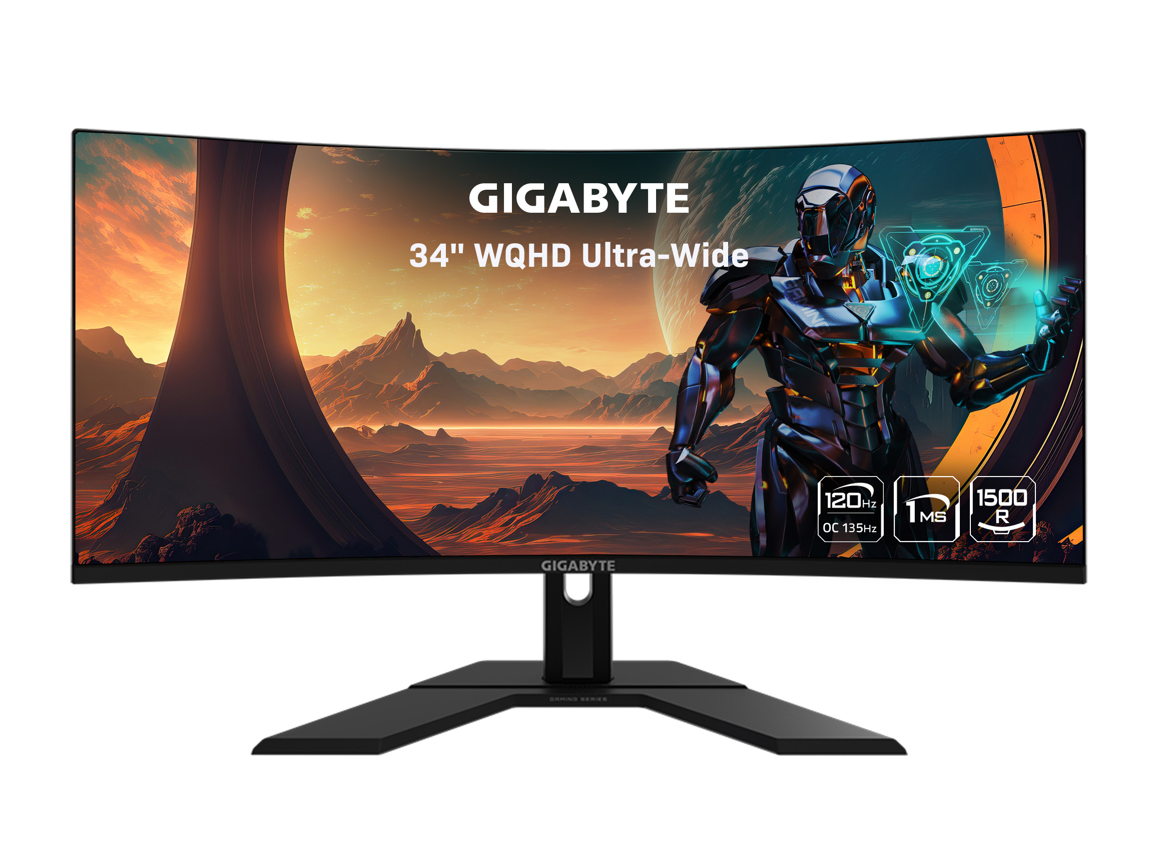 Moniteur de jeu incurvé GIGABYTE GS34WQC 34" WQHD VA 1 ms 120 Hz