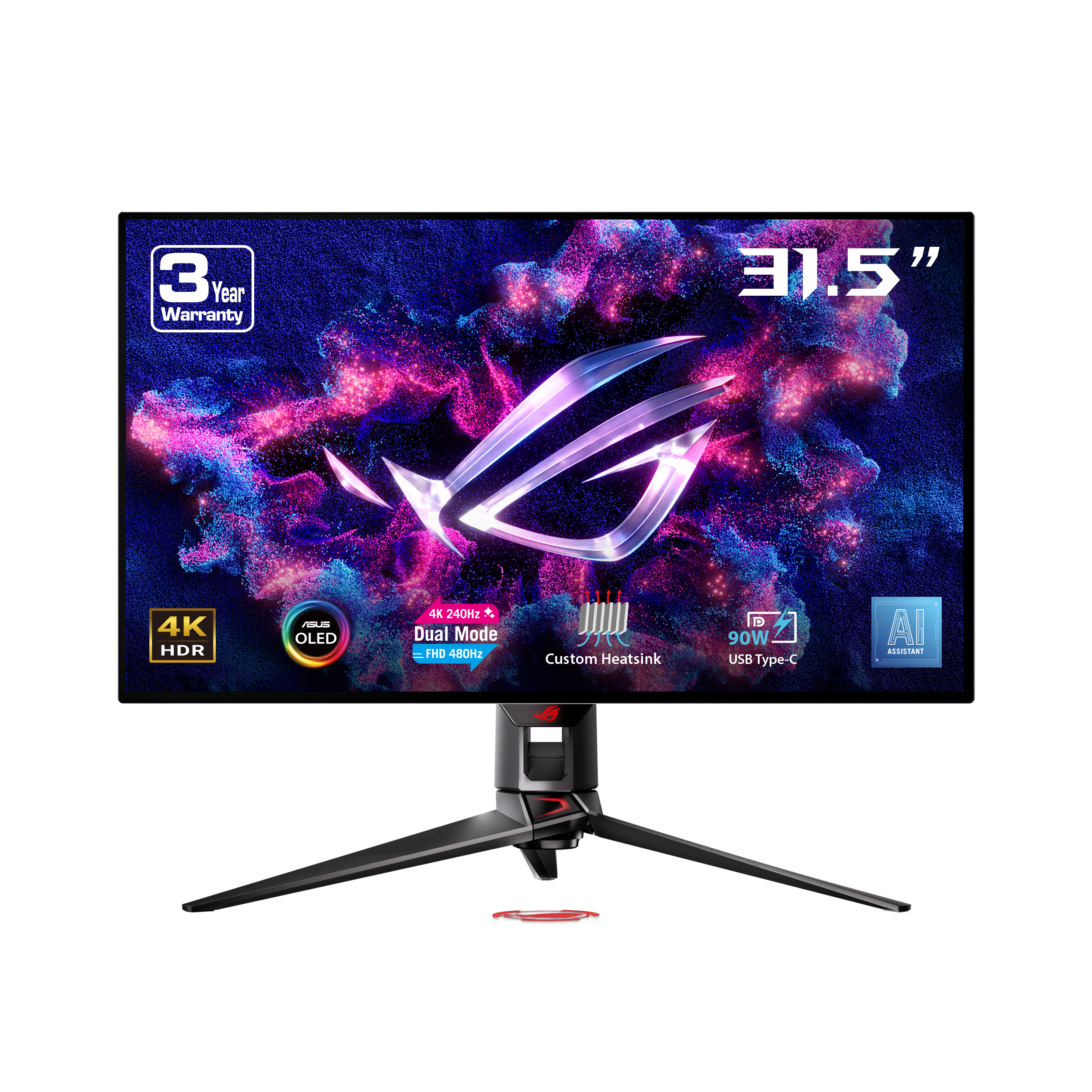 ASUS ROG Swift 32" 4K 3840x2160 WOLED 240Hz 0.03ms(GTG) Gaming Monitor