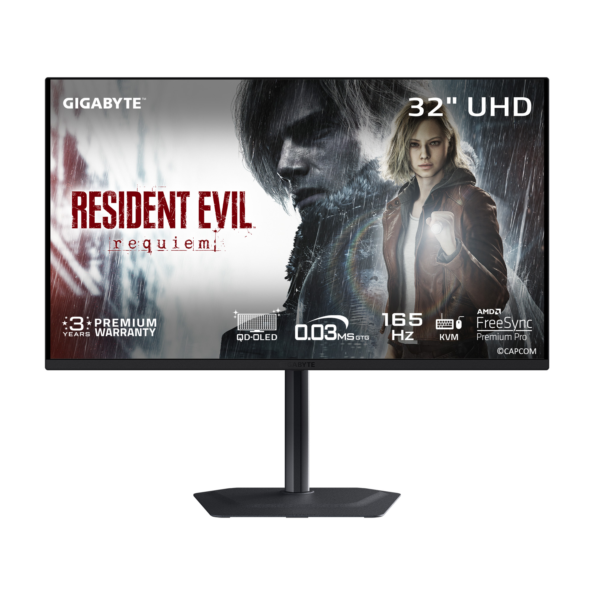 Moniteur de jeu Gigabyte MO32U 32" UHD OLED 165 Hz 0,03 ms (GtG)