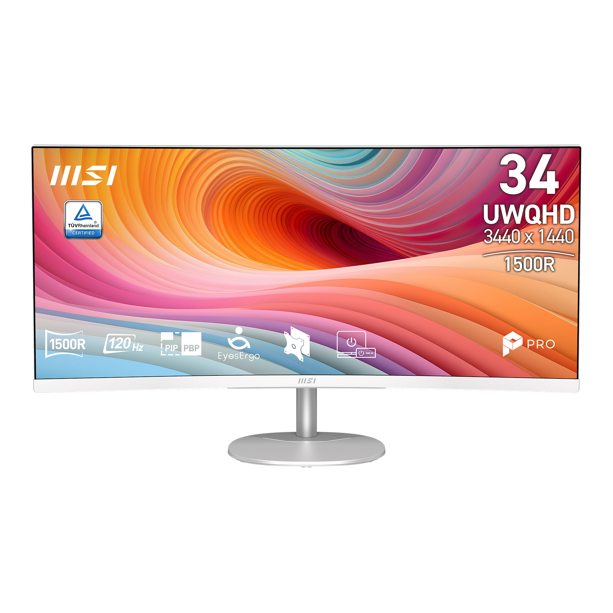MSI PRO 34 po 3440 x 1440 UWQHD VA 120Hz incurvé Entreprise Moniteur