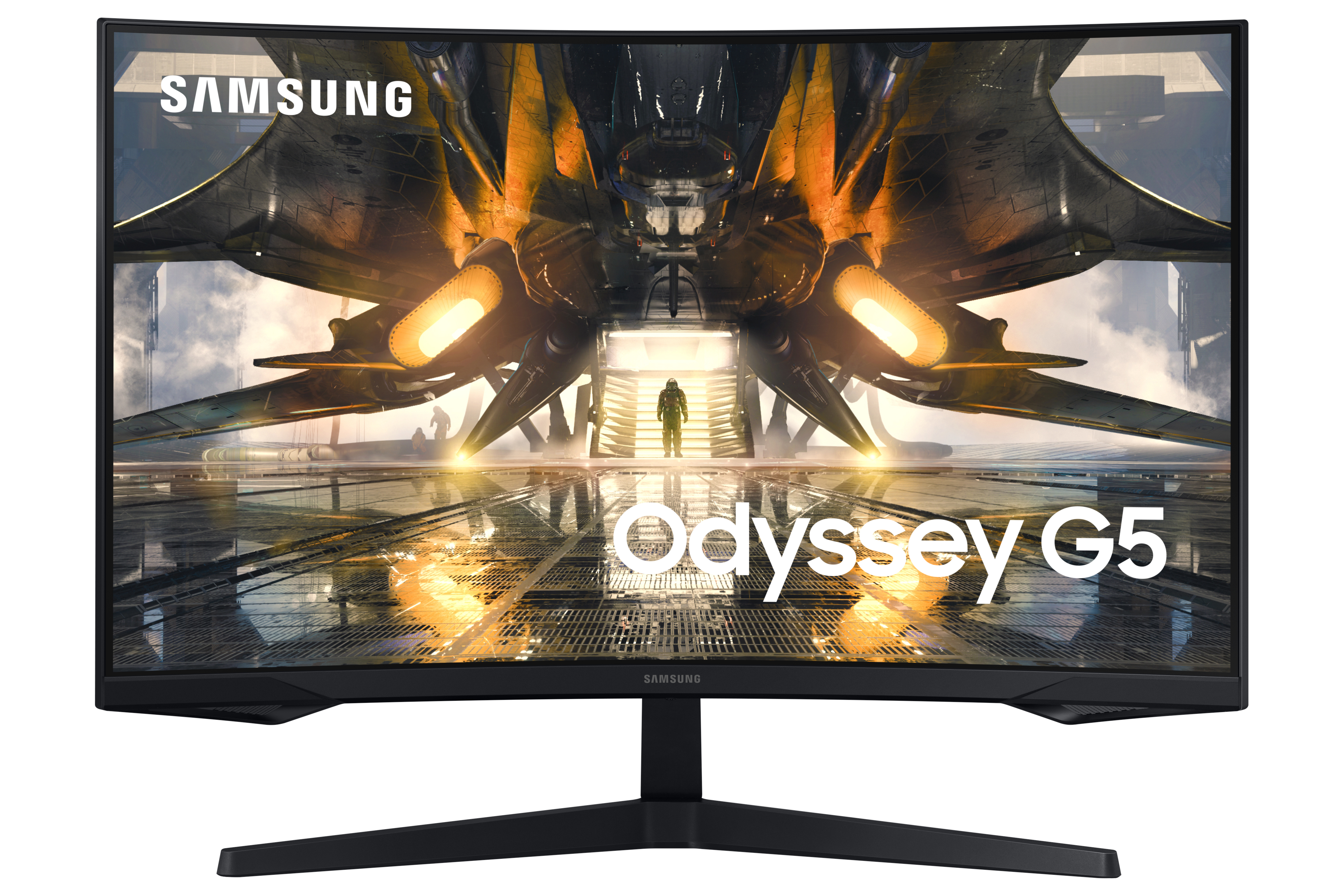 SAMSUNG (Odyssey G5) - Moniteur de jeu VA incurvé de 32 po