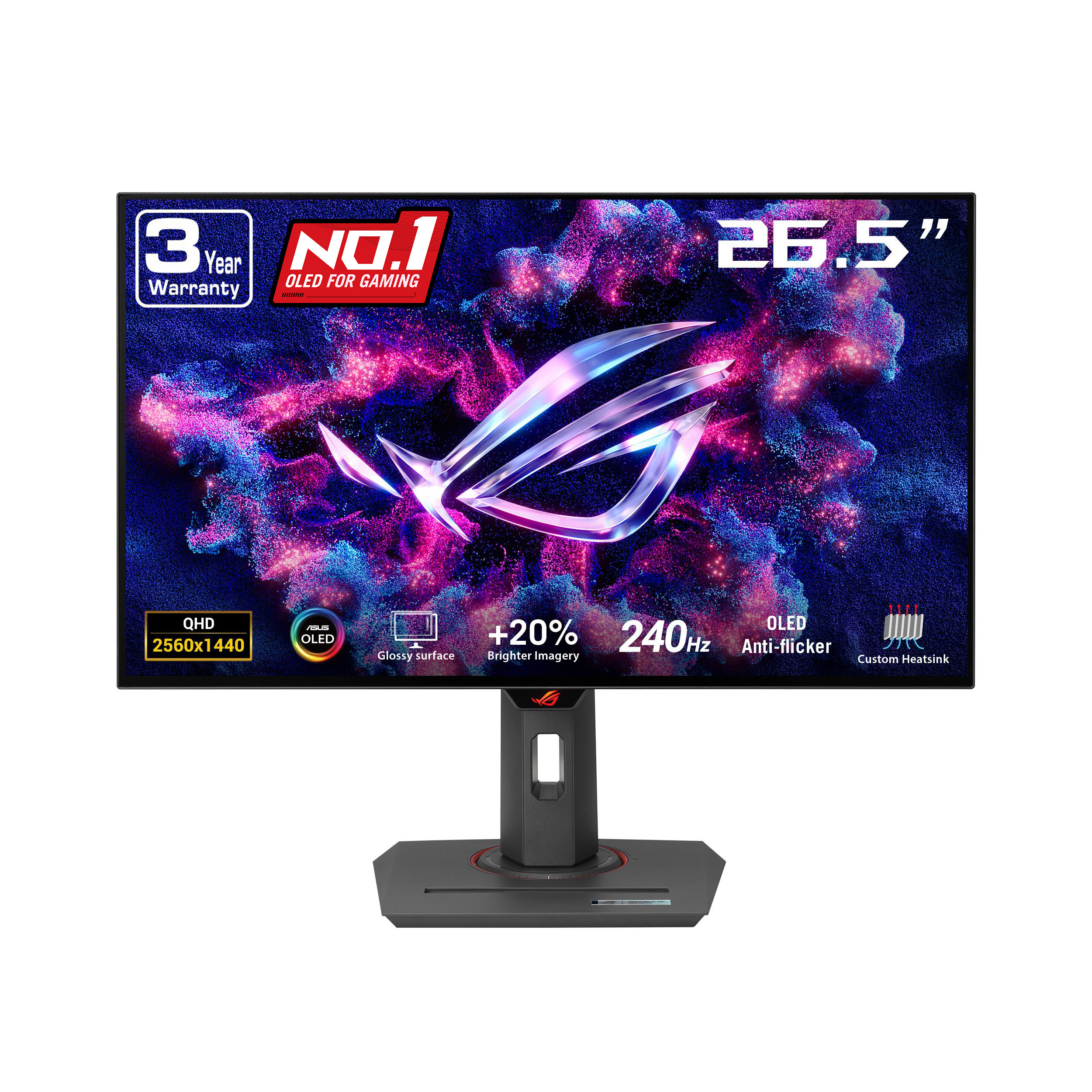 Asus ROG Strix 26.5" 2560 x 1440 QHD WOLED 240Hz Gaming Monitor