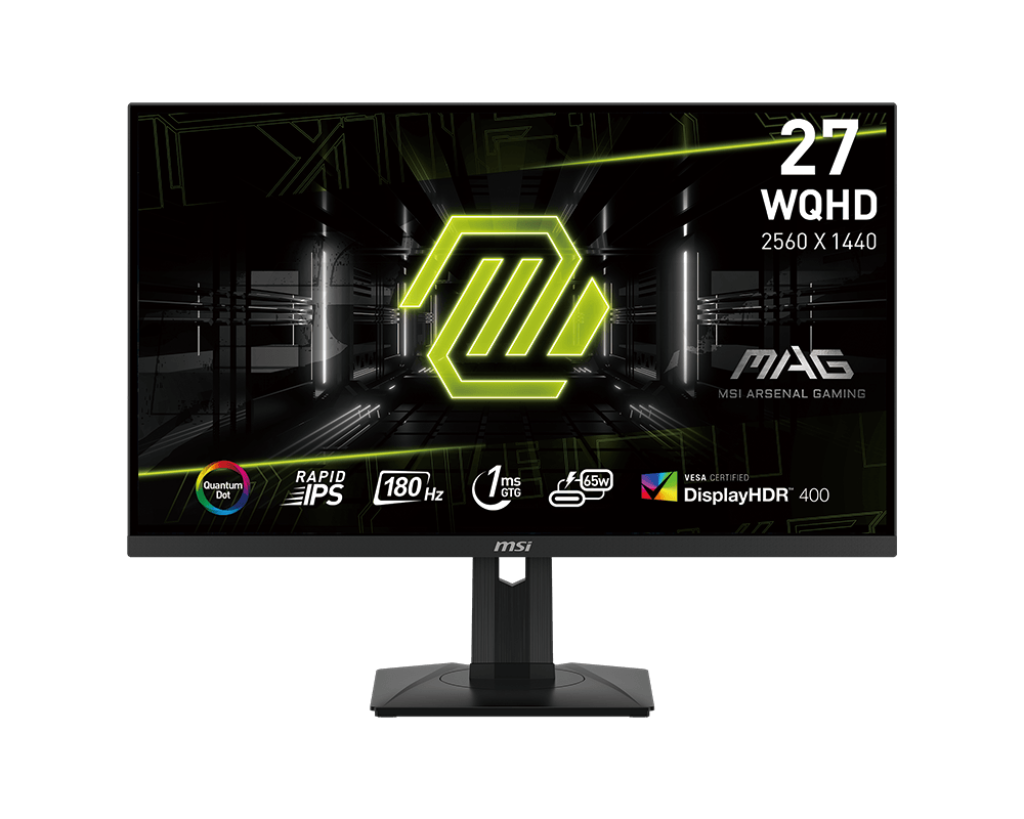 MSI  27" WQHD 2560x1440 Rapid IPS 180Hz 1ms (MPRT) Gaming Monitor